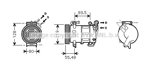 AVA QUALITY COOLING Компрессор, кондиционер PEK316